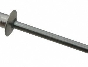 RIVETKING Open End Blind Rivet: Size 45, Dome Head, Aluminum Body, Steel Mandrel ABS45/P500