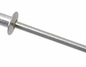 RIVETKING Open End Blind Rivet: Size 46, Dome Head, Aluminum Body, Steel Mandrel ABS46/P500