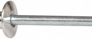 RIVETKING Open End Blind Rivet: Size 54, Dome Head, Aluminum Body, Steel Mandrel ABS54/P500