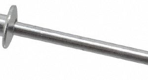 RIVETKING Open End Blind Rivet: Size 44, Dome Head, Aluminum Body, Aluminum Mandrel ABA44/P500