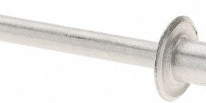 RIVETKING Open End Blind Rivet: Size 54, Dome Head, Aluminum Body, Aluminum Mandrel ABA54/P500