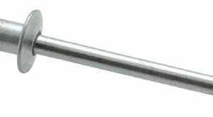 RIVETKING Open End Blind Rivet: Size 45, Dome Head, Steel Body, Steel Mandrel SBS45/P500