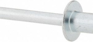 RIVETKING Open End Blind Rivet: Size 54, Dome Head, Steel Body, Steel Mandrel SBS54/P500