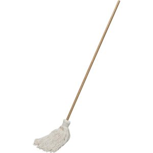 ABILITYONE Wet Mop Loop: Clamp Jaw, Medium, White Mop, Cotton 7920002248726