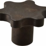 NORTHWESTERN TOOLS INC Scalloped Knob: 3" Head Dia, 6 Points, Steel 17515