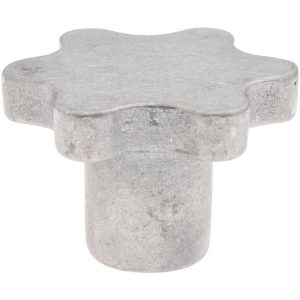 NORTHWESTERN TOOLS INC Scalloped Knob: 3" Head Dia, 6 Points, Aluminum 17215