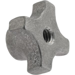 NORTHWESTERN TOOLS INC Lobed Knob: 1-1/8" Head Dia, 4 Points, Aluminum 17201