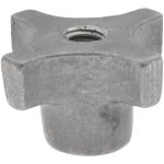 NORTHWESTERN TOOLS INC Lobed Knob: 1-1/2" Head Dia, 4 Points, Aluminum 17203