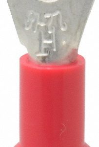 CONNECTOR CONCEPTS INC Circular Ring Terminal: Fully Insulated, 22 to 18 AWG, Crimp Connection R4A-6