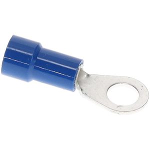 CONNECTOR CONCEPTS INC Circular Ring Terminal: Fully Insulated, 16 to 14 AWG, Crimp Connection R4B-10