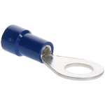 CONNECTOR CONCEPTS INC Circular Ring Terminal: Fully Insulated, 16 to 14 AWG, Crimp Connection R4B-14