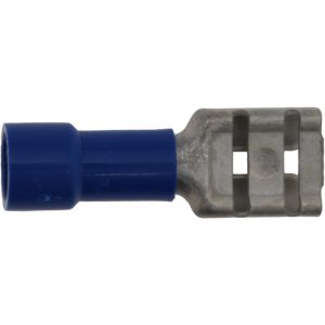 CONNECTOR CONCEPTS INC Wire Disconnect: Female, Blue, 16-14 AWG, 1/4" Tab Width FR4B-250