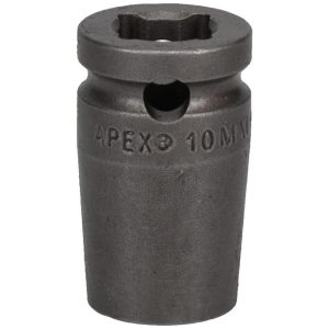 APEX Impact Socket: 3/8" Drive, 10 mm Socket, Hex Drive 10MM13