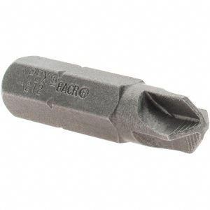 APEX Screwdriver Insert Bit: 8 mm Point, 1/4" Drive, 1-1/4" OAL 212-8-ACR