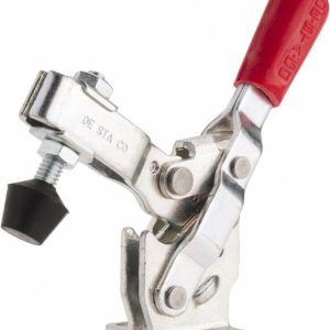 DE-STA-CO Manual Hold-Down Toggle Clamp: Vertical, 375 lb Capacity, U-Bar, Flanged Base 207-37