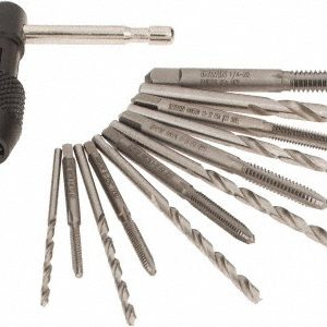 IRWIN Tap & Drill Set: #4-40 to 1/4-20 Taps, #43 to #7 Drills 80187