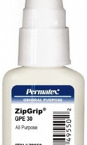 PERMATEX Adhesive Glue: 1 oz Bottle, Clear 70350