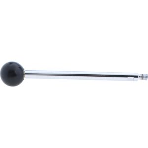 GIBRALTAR 3/8-16 Stem, 1-3/8" Knob Diam, 0.47" Shaft Diam, Gear Lever Arm with Ball Knob G3847-60-G