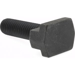GIBRALTAR Steel T-Slot Bolt: 1/2-13, 1-1/2" Thread Length, 1/2" Slot Width, Black Finish 842520-G