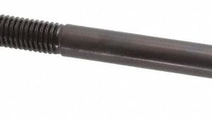 GIBRALTAR Steel T-Slot Bolt: 1/2-13, 2-1/2" Thread Length, 1/2" Slot Width, Black Finish 842560-G