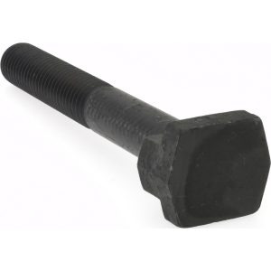 GIBRALTAR Steel T-Slot Bolt: 5/8-11, 2-1/2" Thread Length, 5/8" Slot Width, Black Finish 842650-G