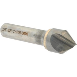 HERTEL Countersink: 3/4" Head Dia, 82.00 deg Included Angle, 1 Flute, Solid Carbide, Right Hand Cut 331-008560