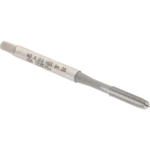 HERTEL Thread Forming Tap: M3x0.5 Metric, Plug Chamfer, High-Speed Steel, Bright/Uncoated Finish K010450AS