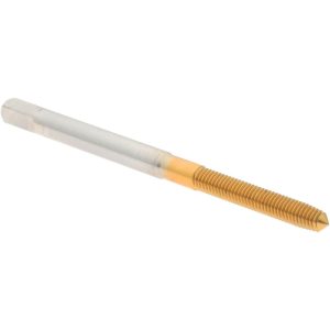 HERTEL Thread Forming Tap: M3x0.5 Metric, Plug Chamfer, High-Speed Steel, Titanium Nitride Finish K010450AS25