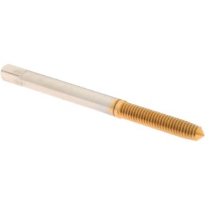 HERTEL Thread Forming Tap: M4x0.7 Metric, Plug Chamfer, High-Speed Steel, Titanium Nitride Finish K010452AS25