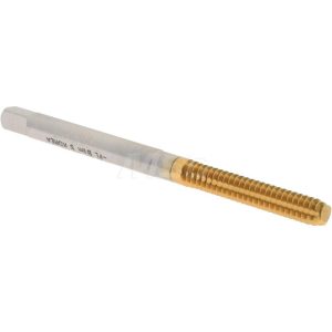 HERTEL Thread Forming Tap: #6-32 UNC, 2B Class of Fit, Bottoming Chamfer, High-Speed Steel, Titanium Nitride Finish K010331AS25