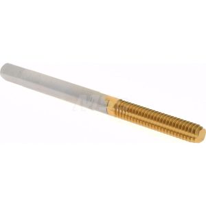 HERTEL Thread Forming Tap: #8-32 UNC, 2B Class of Fit, Bottoming Chamfer, High-Speed Steel, Titanium Nitride Finish K010341AS25
