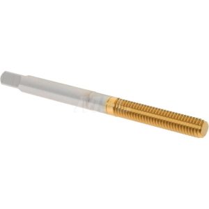 HERTEL Thread Forming Tap: #10-32 UNF, Bottoming Chamfer, High-Speed Steel, Titanium Nitride Finish K010355AS25