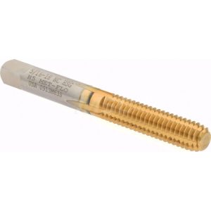 HERTEL Thread Forming Tap: 5/16-18 UNC, 2B Class of Fit, Bottoming Chamfer, High-Speed Steel, Titanium Nitride Finish K010378AS25
