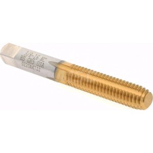 HERTEL Thread Forming Tap: 3/8-16 UNC, 2B Class of Fit, Bottoming Chamfer, High-Speed Steel, Titanium Nitride Finish K010390AS25