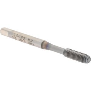 HERTEL Thread Forming Tap: #10-32 UNF, Bottoming Chamfer, High-Speed Steel, TiCN Finish K010355AS85