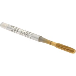 HERTEL Thread Forming Tap: M3x0.5 Metric, Bottoming Chamfer, High-Speed Steel, Titanium Nitride Finish K010451AS25
