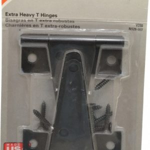 NATIONAL HARDWARE T Hinge: 3.3" Wide, 0.08" Thick, 6 Mounting Holes N129-007
