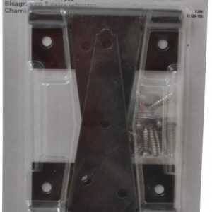 NATIONAL HARDWARE T Hinge: 4-21/32" Wide, 0.125" Thick, 8 Mounting Holes N129-155