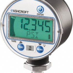 ASHCROFT Pressure Gauge: 2-1/2" Dial, 0 to 100 psi, 1/4" Thread, NPT, Lower Mount 662876751293