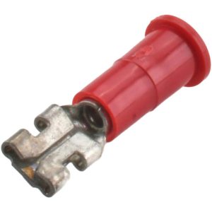 3M Wire Disconnect: Female, Red, Vinyl, 22-18 AWG, 0.187" Tab Width 7010349255