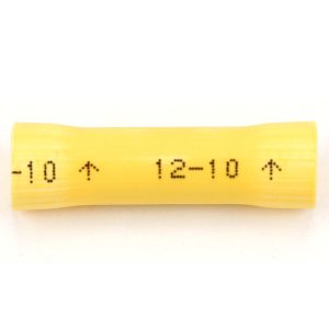 3M Butt Splice Terminal: Fully Insulated Vinyl, Crimp-On Connection 7010319497