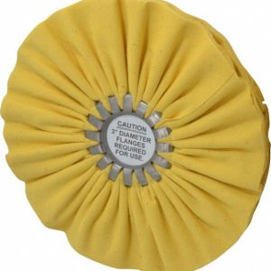 FORMAX MFG Unmounted Bias Buffing Wheel: 8" Dia, 1/2" Thick, 5/8" Arbor Hole Dia 515-7214