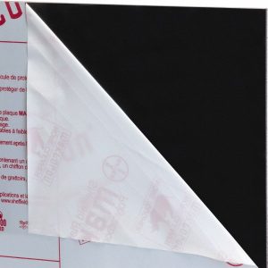 PROFESSIONAL PLASTICS Plastic Sheet: Polycarbonate, 1/4" Thick x 48" Wide x 4' Long, Black SPCBK.250X48.000X48.000