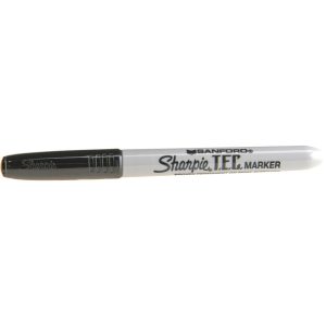 SHARPIE Permanent Marker: Black, TEC Certified, Fine Tip 13401