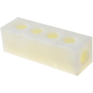 DYNAMIC MACHINING Manifold: 1/2" Inlet, 3/8" Outlet, 2 Inlet Ports, 4 Outlet Ports, 4.75" OAL, 1.5" OAW, 1-1/2" OAH NN04M150