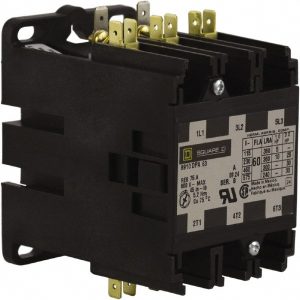 SQUARE D 3 Pole, 60 Amp Inductive Load, 110 Coil VAC at 50 Hz and 120 Coil VAC at 60 Hz, Definite Purpose Contactor 8910DPA63V02