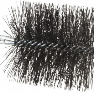SCHAEFER BRUSH Double Stem/Spiral Tube Brush: 4-1/2" Dia, 7-1/2" OAL 43381
