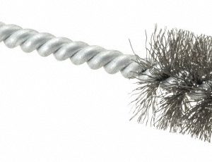 SCHAEFER BRUSH 5/8 Inch Inside Diameter, 13/16 Inch Actual Brush Diameter, Carbon Steel, Power Fitting and Cleaning Brush 08547-12