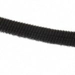 SPEEDTECH Cable Tie: 6" Long, Black, Nylon & Polyethylene, Hook & Loop Strap SW.75X6BK