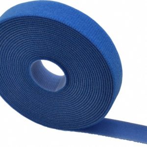SPEEDTECH Cable Tie: 180" Long, Blue, Nylon & Polyethylene, Hook & Loop Strap SWR.75X5BL